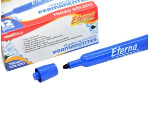 Marcador Permanente  Azul  Eterna