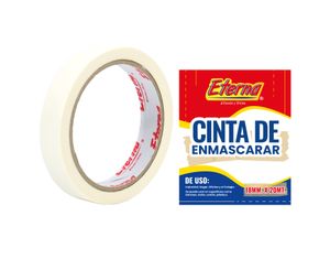 Cinta de Enmascarar 18MM X 20 M Eterna