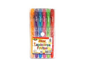 Lapicero Frutas x 6 Eterna