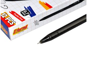 Lapicero Negro  Retráctil Tinta 0.7 mm Eterna