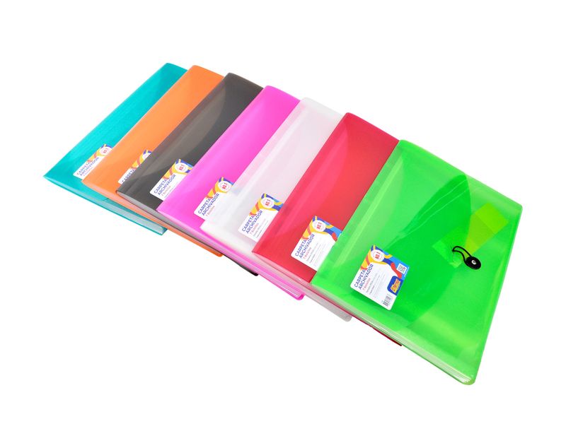 Fundas Plastico Carpeta De Archivos Con Bolsillos, Funda De Plástico, Sobre De Plástico, Carpeta De Archivos De Documentos Planos, Organizador De Cartas Con Cierre De Botón A Presión, Tamaño Carta A4 (paquete