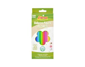 Colores Figura Flores ecologicos X 12 Eterna