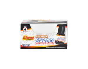 Gotero De Tinta Para Marcadores Eterna Negro X 12  Eterna