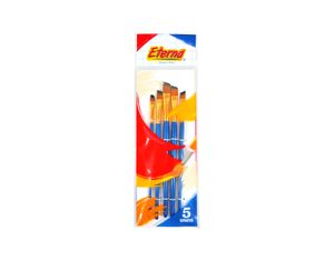 Set Pincel Eterna Plano Biselado X 5 Eterna
