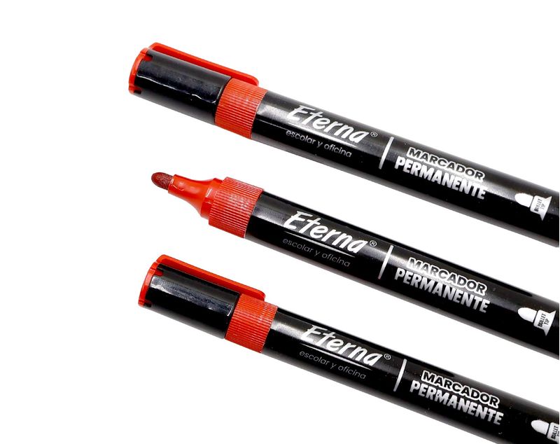 Copy of Marcador Negro Permanente x1PC punta bala 3mm Eterna-1767629401030
